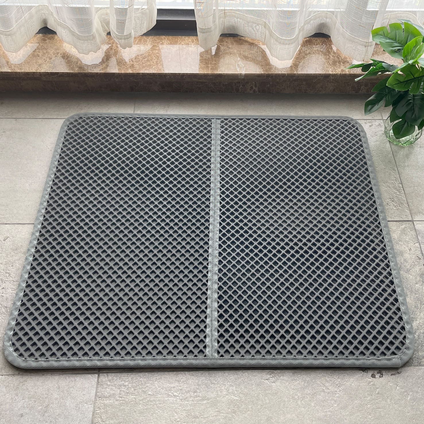 Foldable Large Double Layer Cat Litter Trapping Mat Foldable Large Double Layer Cat Litter Trapping Mat