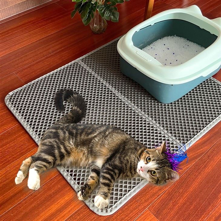Folding Waterproof Non-Slip Cat Litter Mat
