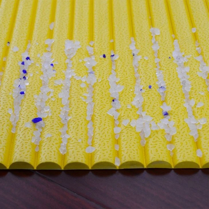 Plastic Yellow Cat Litter Mat For Floor