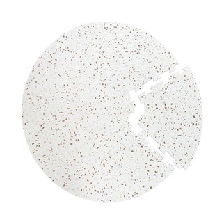 FD-5-C Brown Terrazzo Circle Mat